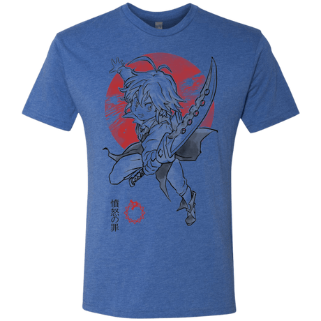 T-Shirts Vintage Royal / S Dragon Wrath Men's Triblend T-Shirt