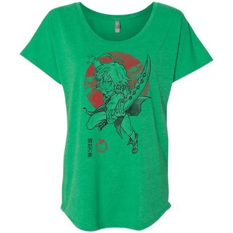 T-Shirts Envy / X-Small Dragon Wrath Triblend Dolman Sleeve