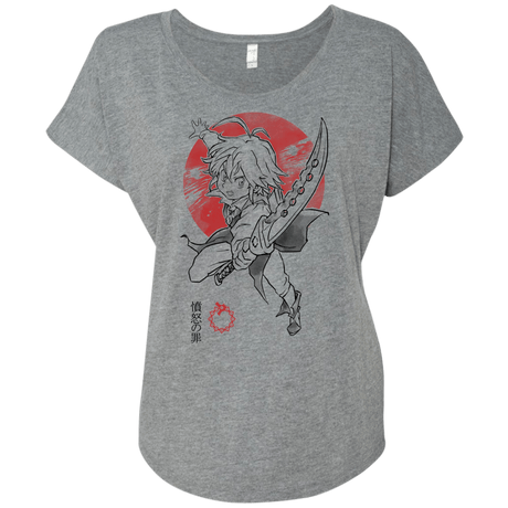 T-Shirts Premium Heather / X-Small Dragon Wrath Triblend Dolman Sleeve