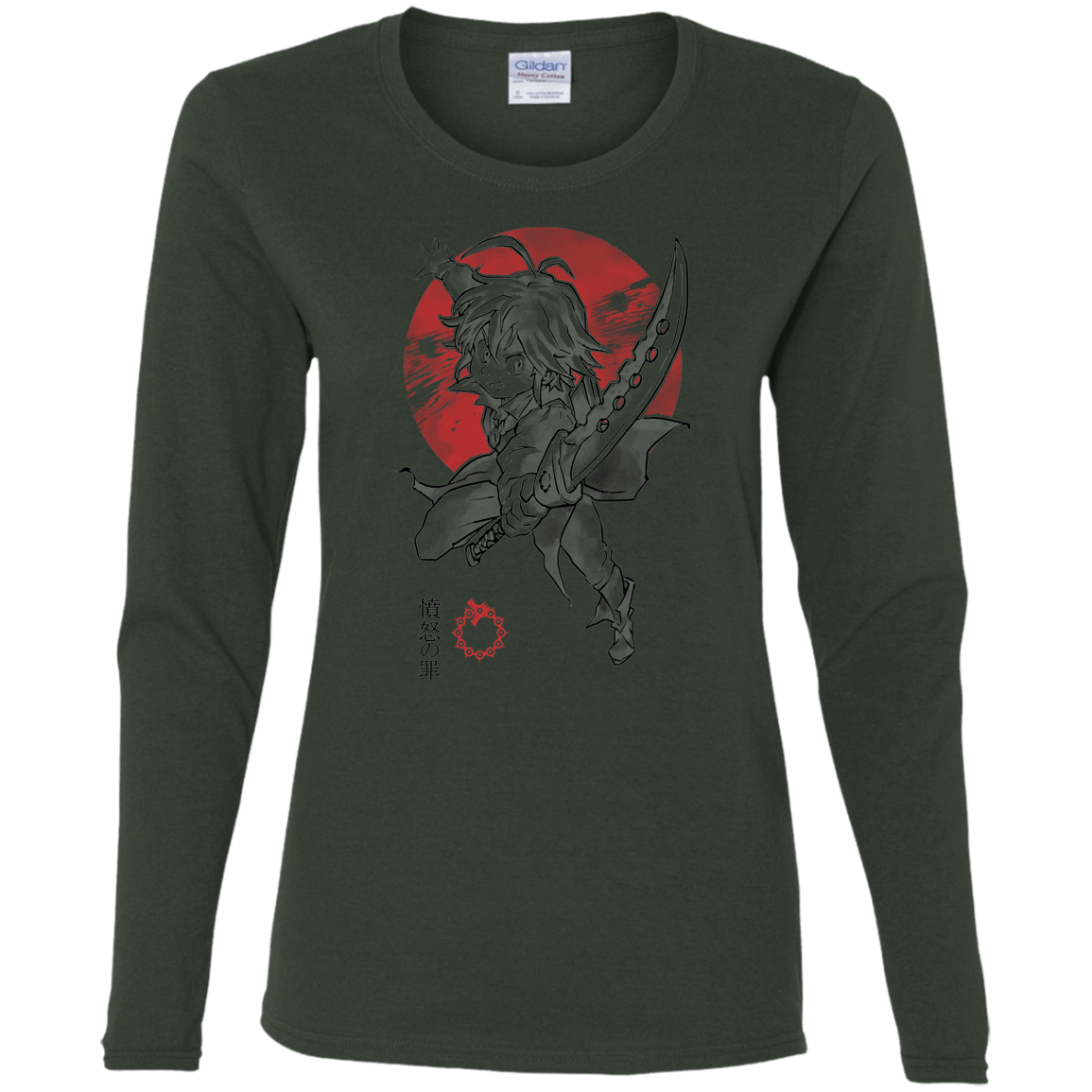 T-Shirts Forest / S Dragon Wrath Women's Long Sleeve T-Shirt