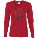 T-Shirts Red / S Dragon Wrath Women's Long Sleeve T-Shirt