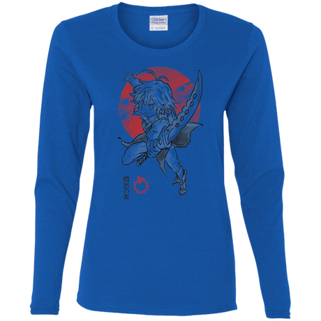 T-Shirts Royal / S Dragon Wrath Women's Long Sleeve T-Shirt