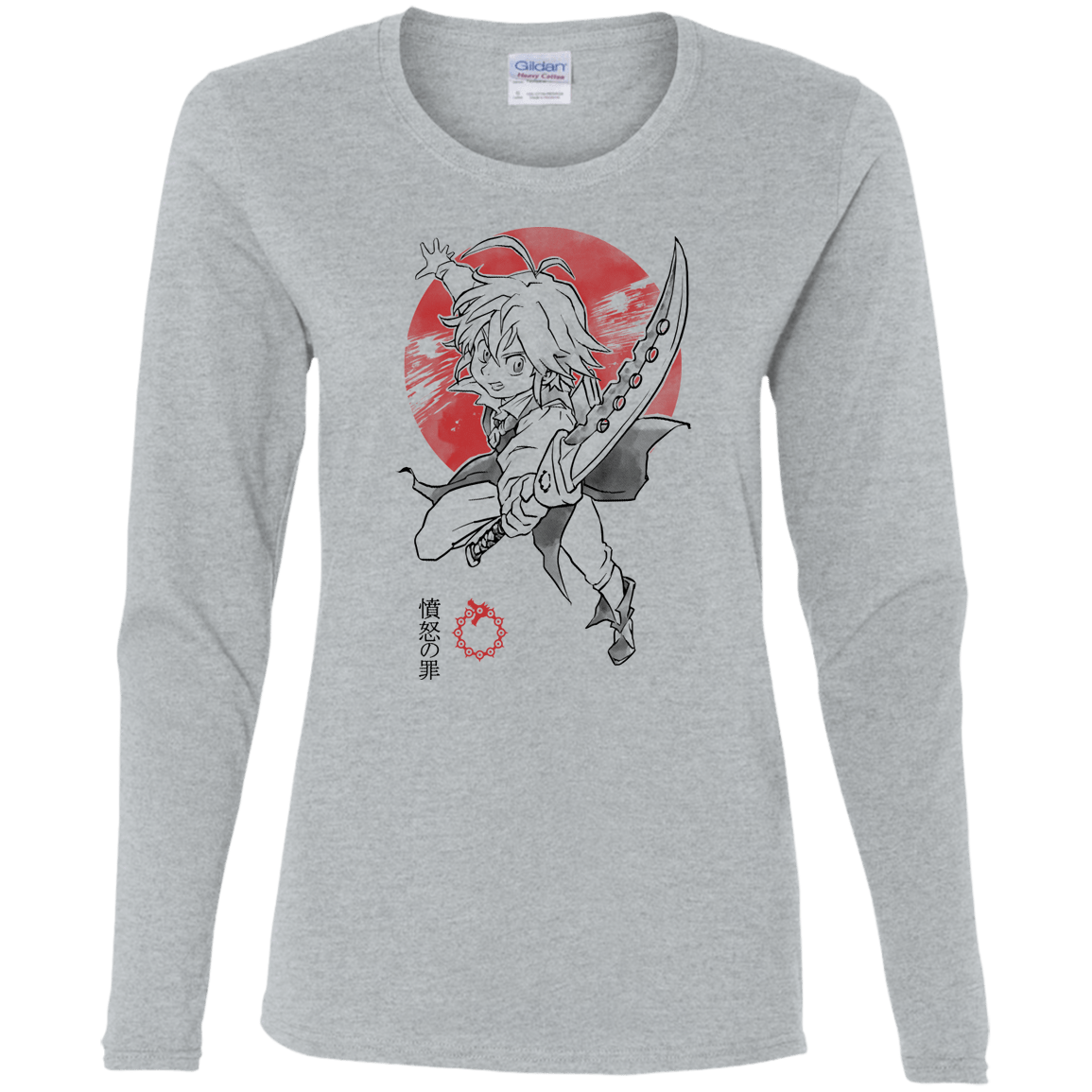 T-Shirts Sport Grey / S Dragon Wrath Women's Long Sleeve T-Shirt