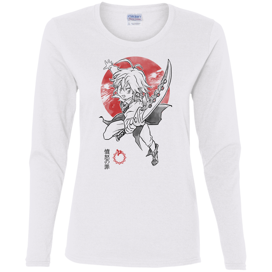 T-Shirts White / S Dragon Wrath Women's Long Sleeve T-Shirt