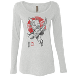 T-Shirts Heather White / S Dragon Wrath Women's Triblend Long Sleeve Shirt