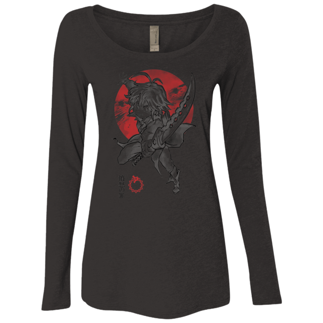 T-Shirts Vintage Black / S Dragon Wrath Women's Triblend Long Sleeve Shirt