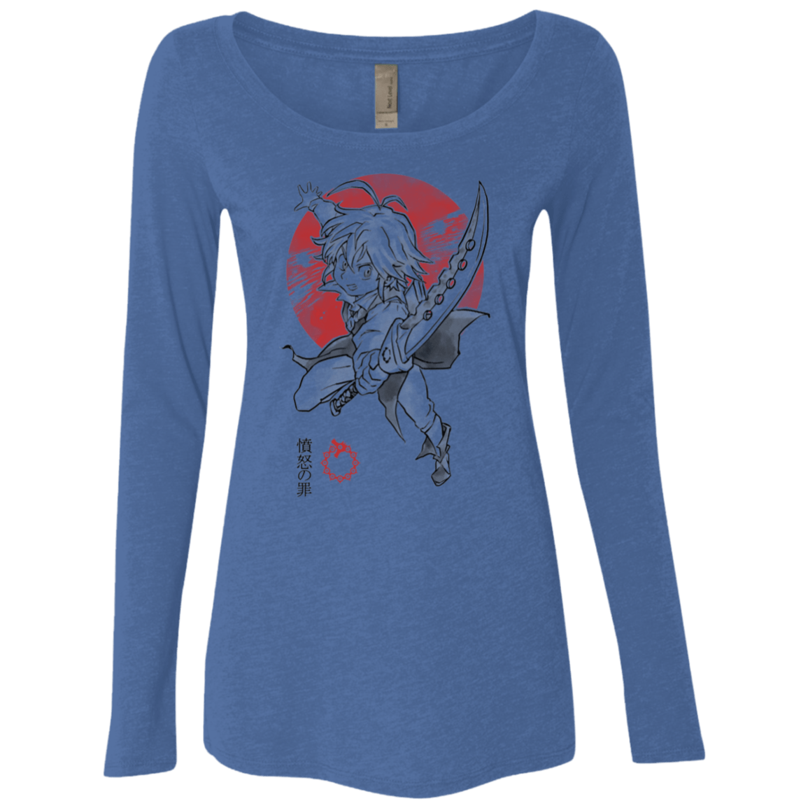 T-Shirts Vintage Royal / S Dragon Wrath Women's Triblend Long Sleeve Shirt