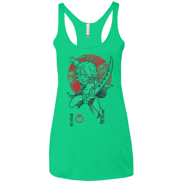 T-Shirts Envy / X-Small Dragon Wrath Women's Triblend Racerback Tank