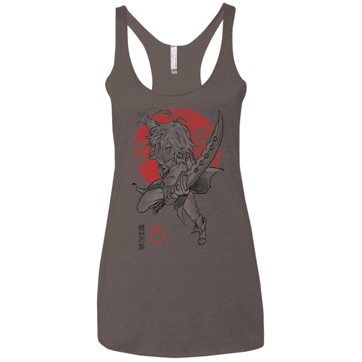 T-Shirts Macchiato / X-Small Dragon Wrath Women's Triblend Racerback Tank