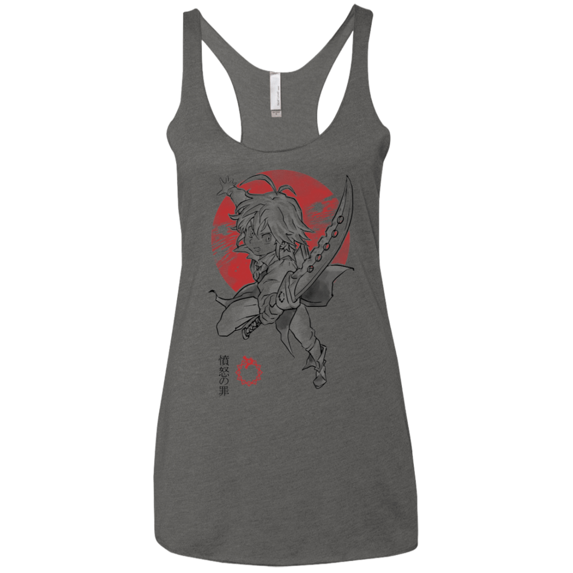 T-Shirts Premium Heather / X-Small Dragon Wrath Women's Triblend Racerback Tank