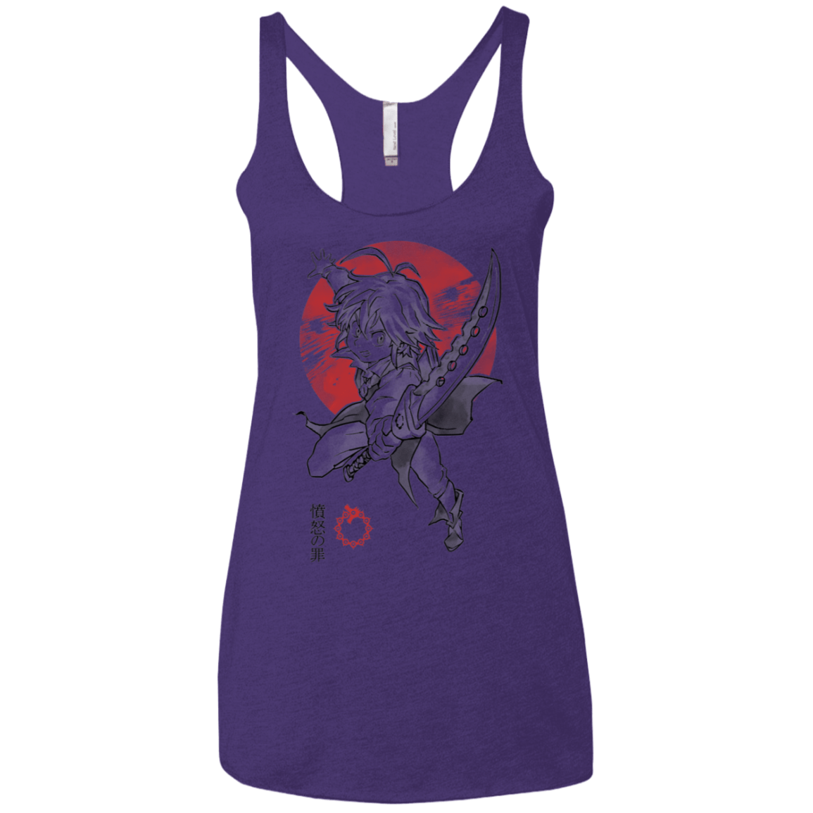 T-Shirts Purple Rush / X-Small Dragon Wrath Women's Triblend Racerback Tank