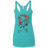 T-Shirts Tahiti Blue / X-Small Dragon Wrath Women's Triblend Racerback Tank