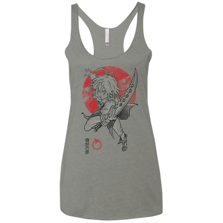 T-Shirts Venetian Grey / X-Small Dragon Wrath Women's Triblend Racerback Tank