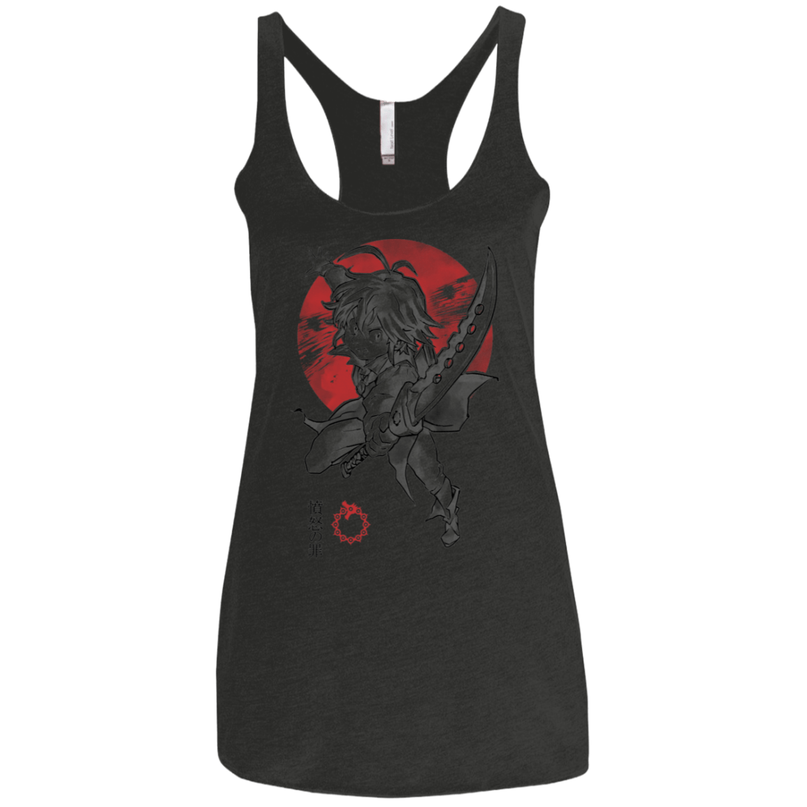 T-Shirts Vintage Black / X-Small Dragon Wrath Women's Triblend Racerback Tank