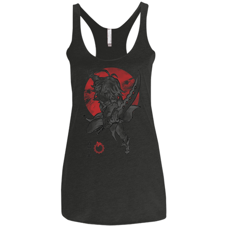 T-Shirts Vintage Black / X-Small Dragon Wrath Women's Triblend Racerback Tank