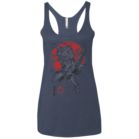 T-Shirts Vintage Navy / X-Small Dragon Wrath Women's Triblend Racerback Tank