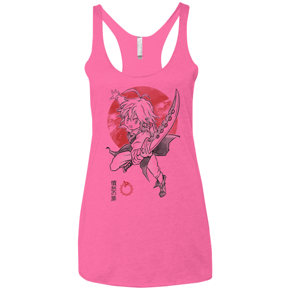 T-Shirts Vintage Pink / X-Small Dragon Wrath Women's Triblend Racerback Tank