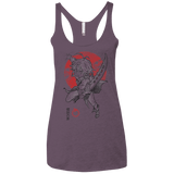 T-Shirts Vintage Purple / X-Small Dragon Wrath Women's Triblend Racerback Tank