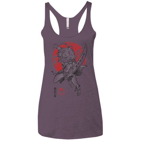 T-Shirts Vintage Purple / X-Small Dragon Wrath Women's Triblend Racerback Tank