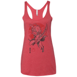T-Shirts Vintage Red / X-Small Dragon Wrath Women's Triblend Racerback Tank