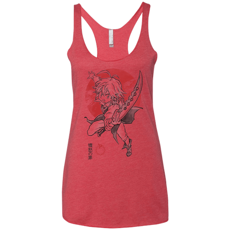 T-Shirts Vintage Red / X-Small Dragon Wrath Women's Triblend Racerback Tank