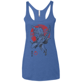 T-Shirts Vintage Royal / X-Small Dragon Wrath Women's Triblend Racerback Tank