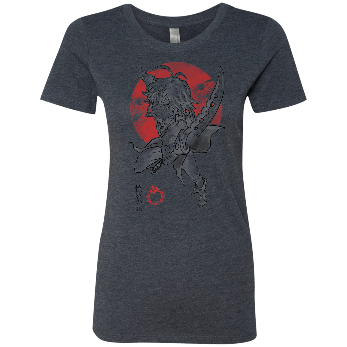 T-Shirts Vintage Navy / S Dragon Wrath Women's Triblend T-Shirt