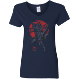 T-Shirts Navy / S Dragon Wrath Women's V-Neck T-Shirt