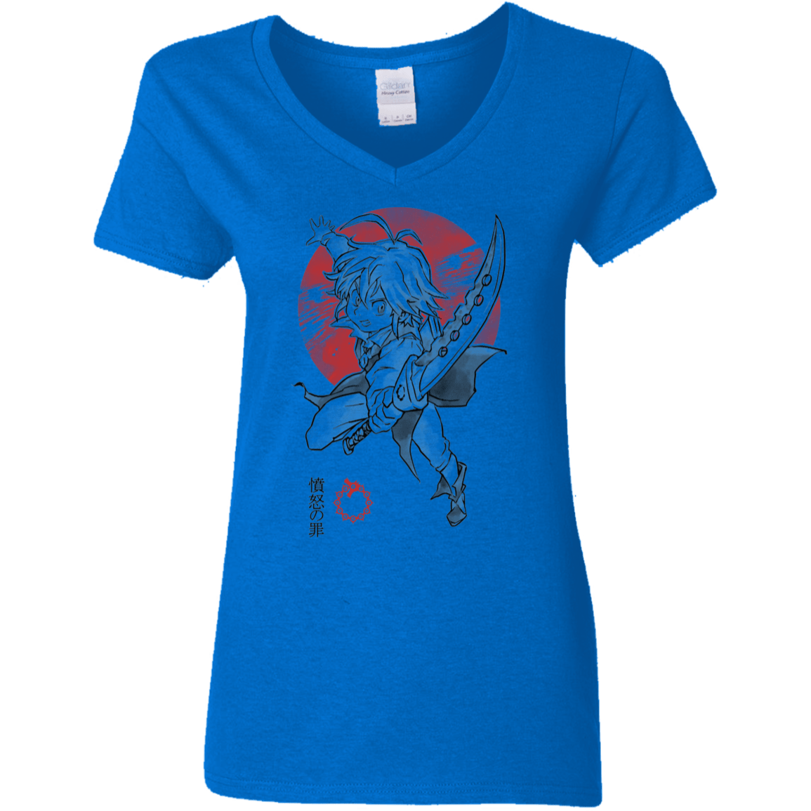 T-Shirts Royal / S Dragon Wrath Women's V-Neck T-Shirt