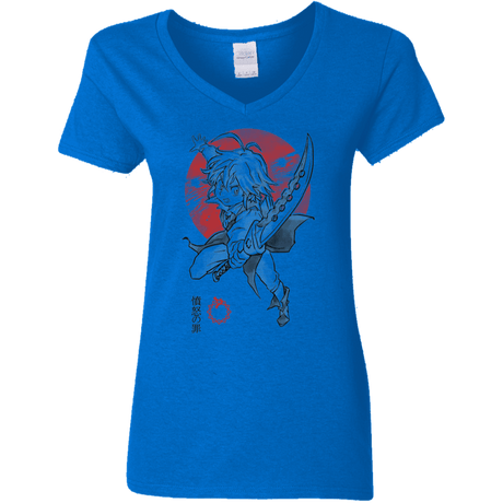 T-Shirts Royal / S Dragon Wrath Women's V-Neck T-Shirt