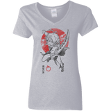 T-Shirts Sport Grey / S Dragon Wrath Women's V-Neck T-Shirt