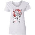 T-Shirts White / S Dragon Wrath Women's V-Neck T-Shirt