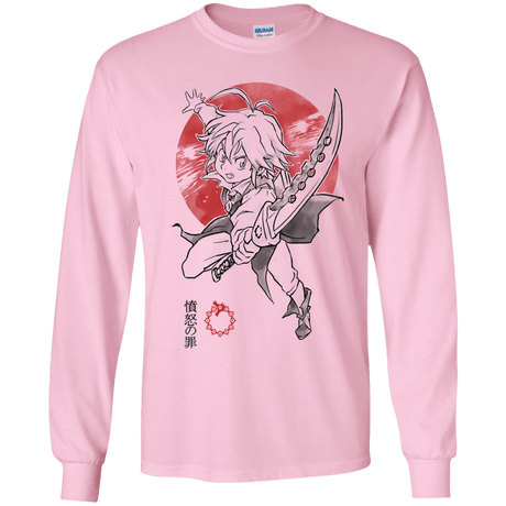 T-Shirts Light Pink / YS Dragon Wrath Youth Long Sleeve T-Shirt