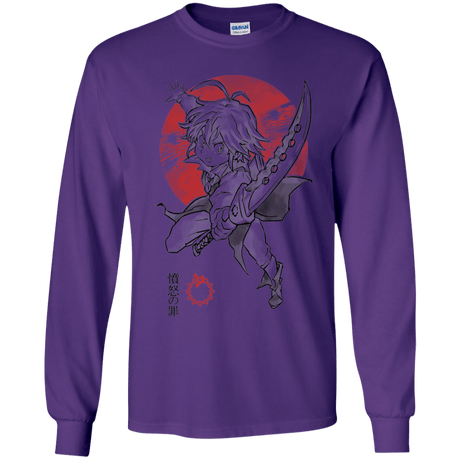 T-Shirts Purple / YS Dragon Wrath Youth Long Sleeve T-Shirt