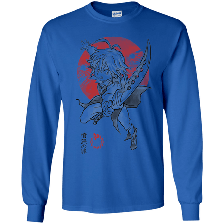 T-Shirts Royal / YS Dragon Wrath Youth Long Sleeve T-Shirt