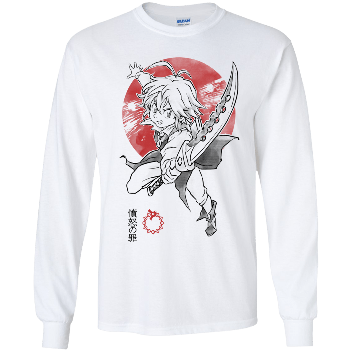 T-Shirts White / YS Dragon Wrath Youth Long Sleeve T-Shirt