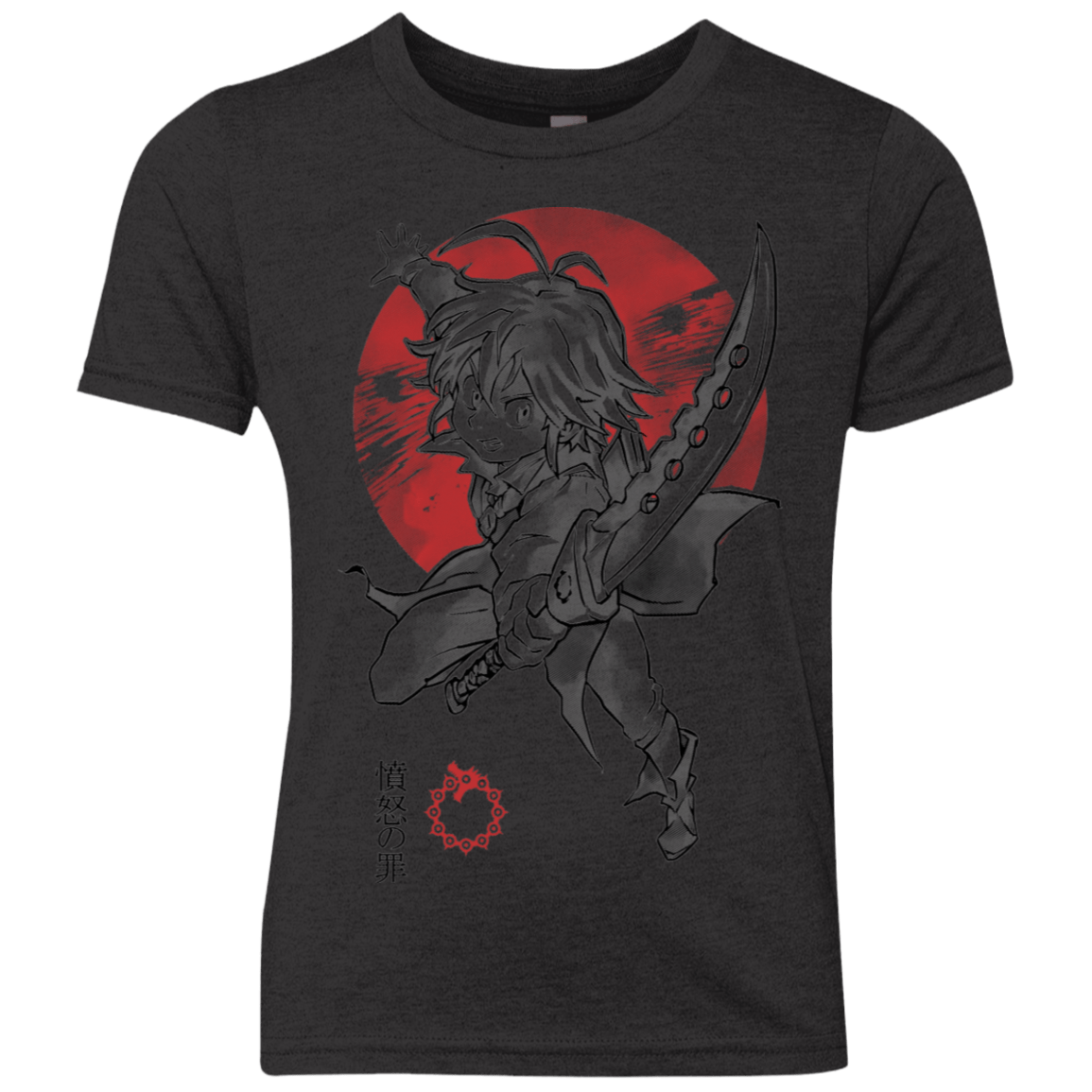 T-Shirts Vintage Black / YXS Dragon Wrath Youth Triblend T-Shirt