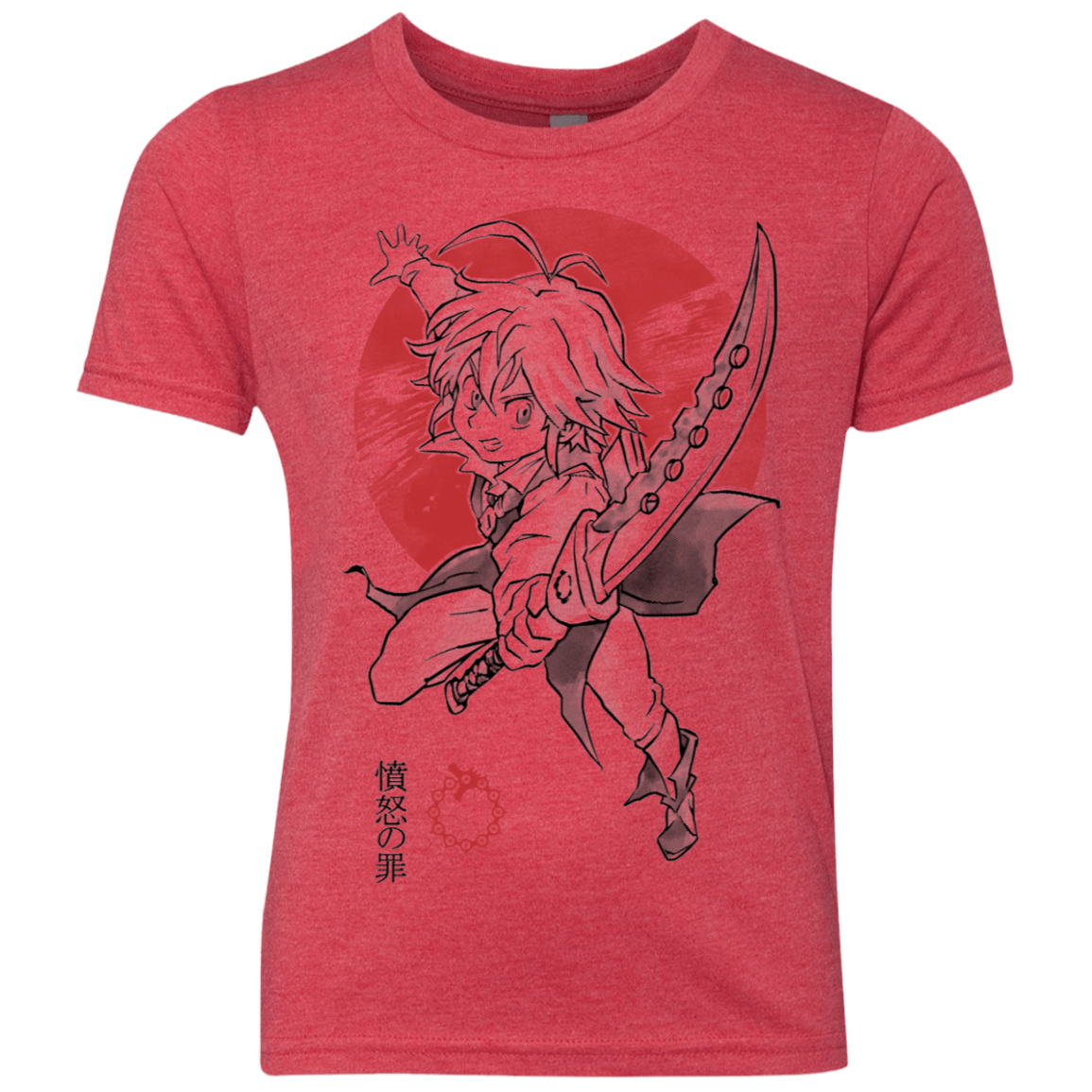 T-Shirts Vintage Red / YXS Dragon Wrath Youth Triblend T-Shirt