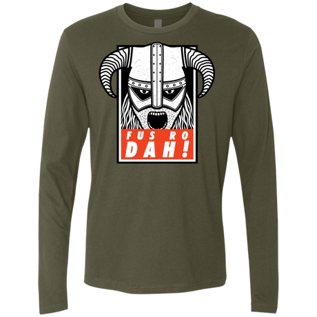 T-Shirts Military Green / Small Dragonborn Men's Premium Long Sleeve