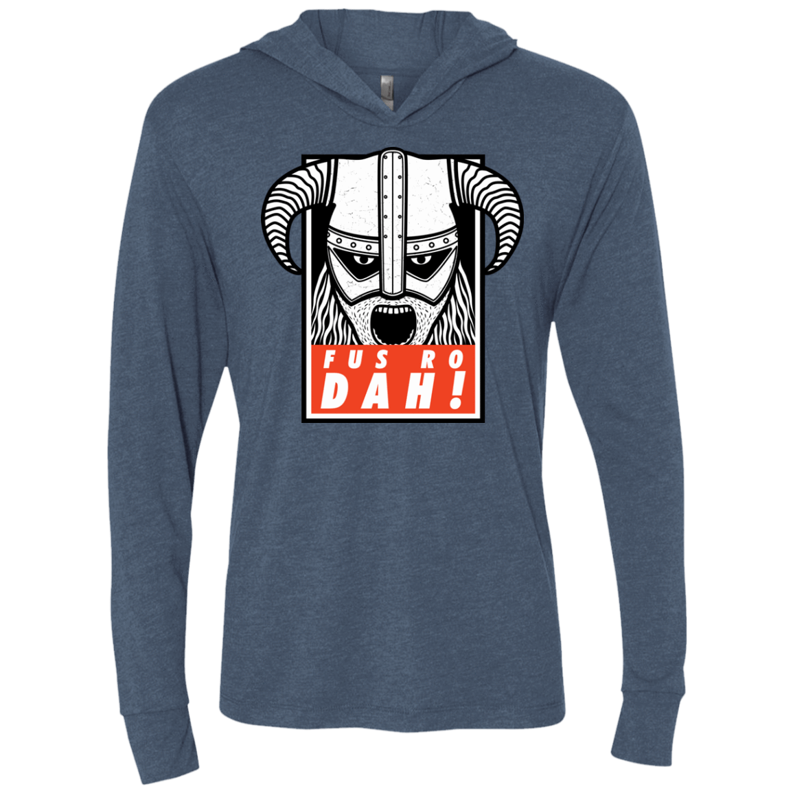 T-Shirts Indigo / X-Small Dragonborn Triblend Long Sleeve Hoodie Tee