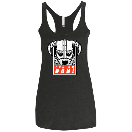 T-Shirts Vintage Black / X-Small Dragonborn Women's Triblend Racerback Tank