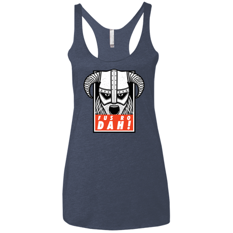 T-Shirts Vintage Navy / X-Small Dragonborn Women's Triblend Racerback Tank