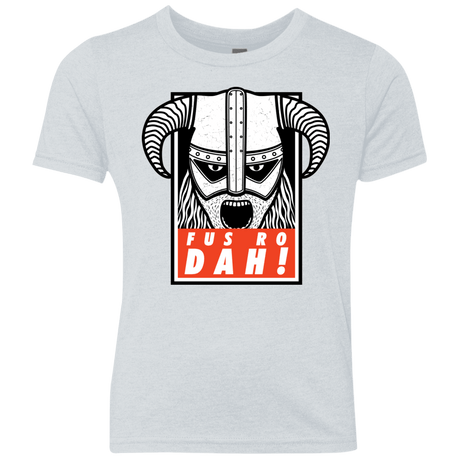 T-Shirts Heather White / YXS Dragonborn Youth Triblend T-Shirt