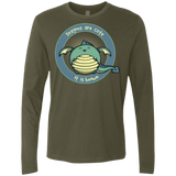 T-Shirts Military Green / Small Dragons are Cute Men's Premium Long Sleeve