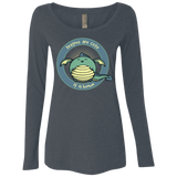 T-Shirts Vintage Navy / Small Dragons are Cute Women's Triblend Long Sleeve Shirt