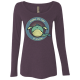 T-Shirts Vintage Purple / Small Dragons are Cute Women's Triblend Long Sleeve Shirt
