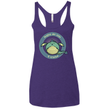 T-Shirts Purple / X-Small Dragons are Cute Women's Triblend Racerback Tank