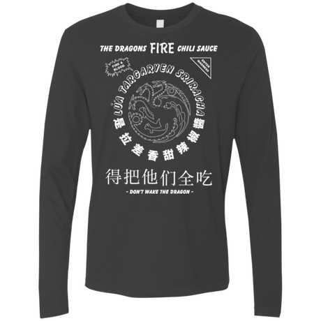 T-Shirts Heavy Metal / Small Dragons Fire Chili Sauce Men's Premium Long Sleeve