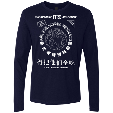 T-Shirts Midnight Navy / Small Dragons Fire Chili Sauce Men's Premium Long Sleeve