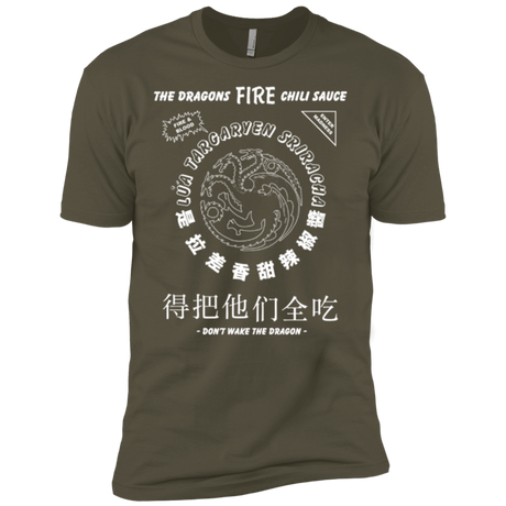 T-Shirts Military Green / X-Small Dragons Fire Chili Sauce Men's Premium T-Shirt